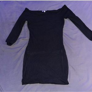 Black small classy dress.